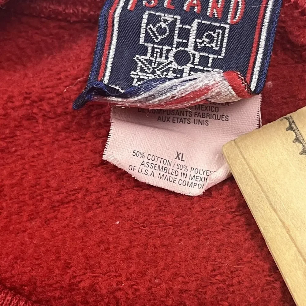 Vintage Christmas Overload Sweater Little Bear‎ Sleigh Gifts Red Sweatshirt 90s
